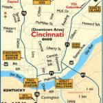 Cincinnati Map Tourist Attractions - TravelsFinders.Com