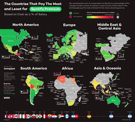 Which Countries Pay the Most and Least for Spotify Premium? - CashNetUSA Blog