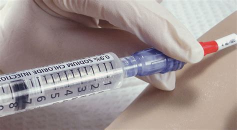 Saline Solution In Syringes