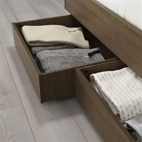 BRUKSVARA bed storage box, brown, 63x62 cm - IKEA