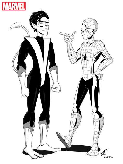 Nightcrawler and Spider-man by xxiiCoko on DeviantArt