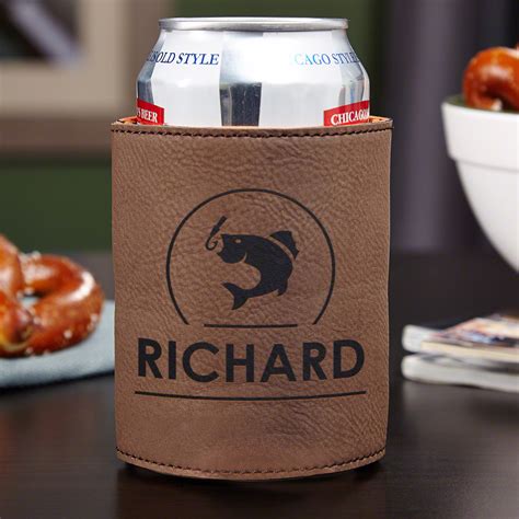 Personalized Leatherette Can Koozie - Crystal Images, Inc.