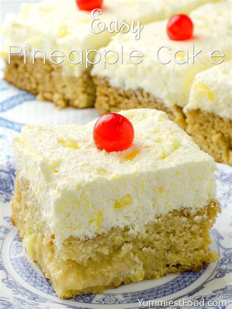 Easy Pineapple Cake – Recipe from Yummiest Food Cookbook