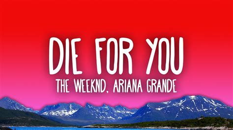 The Weeknd & Ariana Grande - Die For You (Remix) - YouTube