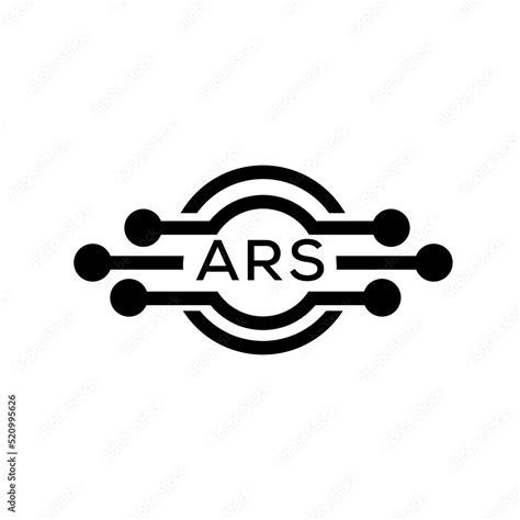 ARS letter logo. ARS best white background vector image. ARS Monogram ...