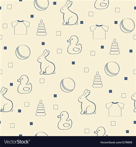 Seamless baby background Royalty Free Vector Image