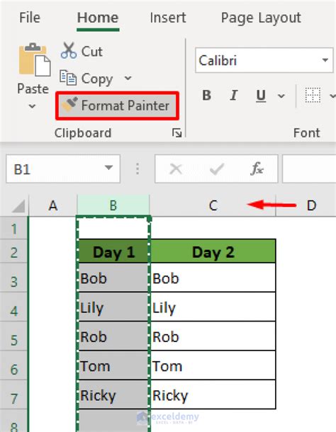 How to Use Format Painter in Excel for Multiple Cells (6 Quick Ways)