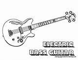 Electric Guitar Coloring Pages sketch template