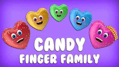 The Finger Family Candy Family Nursery Rhyme | Candy Finger Family ...