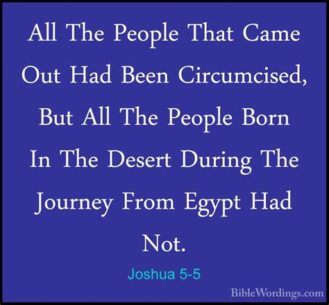 Joshua 5 - Holy Bible English - BibleWordings.com