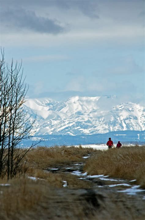 Hiking Trail -- Nose Hill Park | Hikers on a trail in Nose H… | Flickr