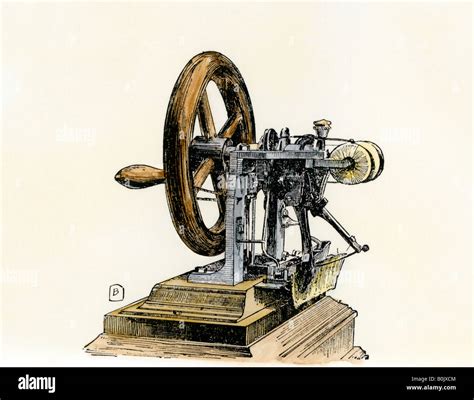 Elias Howe invention of the sewing machine 1846 Stock Photo, Royalty Free Image: 17626244 - Alamy