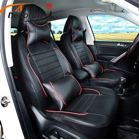 AutoDecorun PU leather car seat covers for nissan murano 2015 2017 seat cover set for cars seats ...