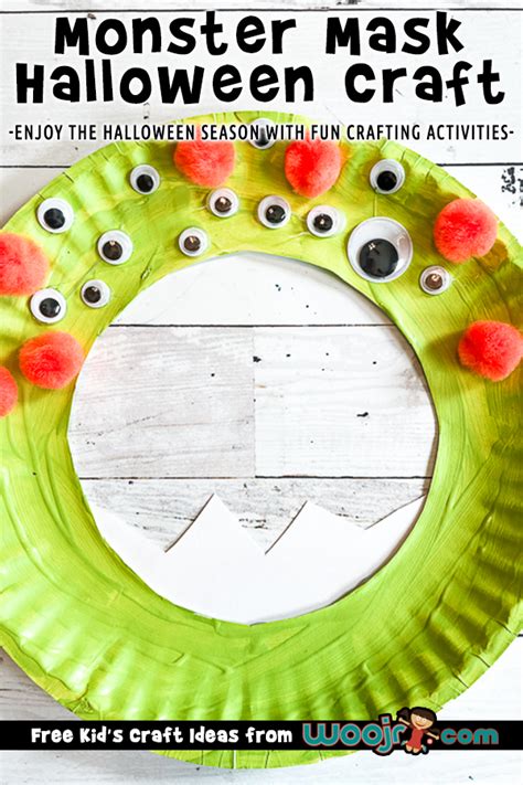 Paper Plate Monster Mask Craft | Woo! Jr. Kids Activities : Children's ...