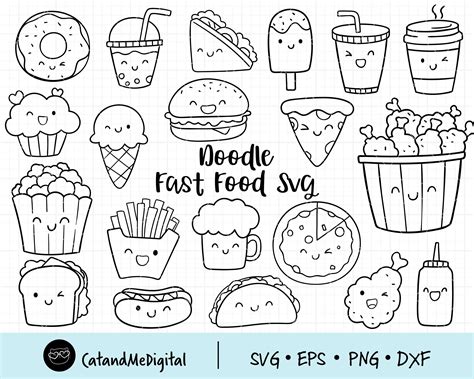 Food Doodles, Kawaii Doodles, Cute Doodles Drawings, Cute Doodle Art ...