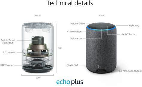 Best Buy: Amazon Echo Plus (2nd Gen) Smart Speaker with Alexa and built in smart home Hub ...