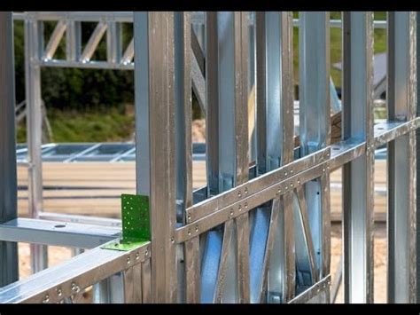 How to install Steel Stud and Track Wall Framing System - YouTube