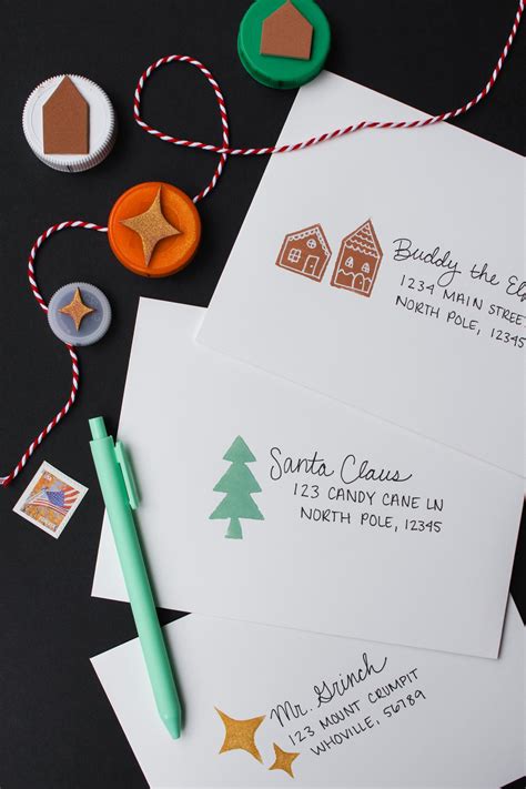 How to Decorate Your Christmas Card Envelopes (DIY Foam Stamps) — Entertain the Idea