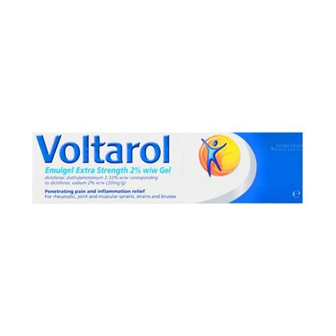 Voltarol Emulgel Extra Strength 2% Pain Relieving Diclofenac Gel ...