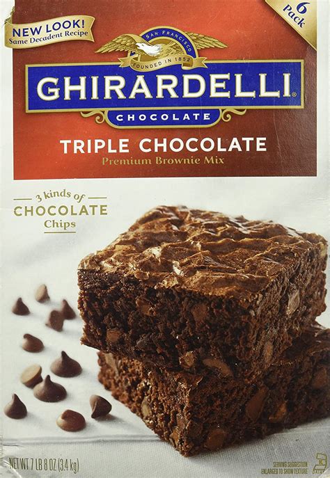 Ghirardelli Triple Chocolate Brownie Mix-7.5 lbs - Walmart.com