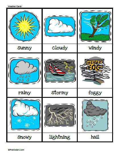 clarissa055: Flashcards Weather Free