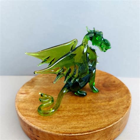 Dragon Glass Figurine Glass Fairy Dragon Murano Glass - Etsy