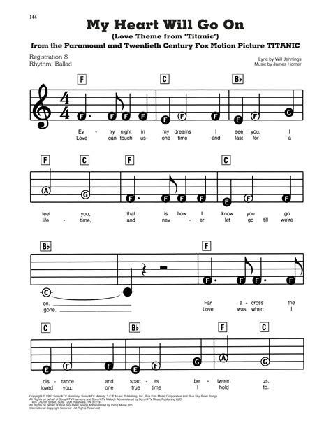 Download My Heart Will Go On Flute Sheet Music Images