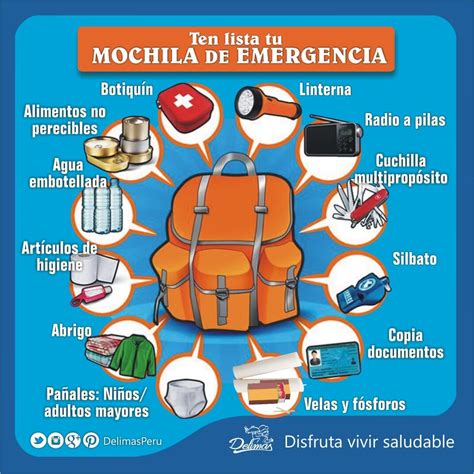 Mochila de Emergencia | Entérate todo lo que debe contener – Blog Vive Sano