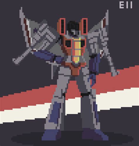 Starscream pixel art by Eks1an on DeviantArt