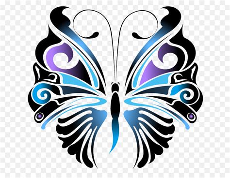 Free Butterfly Silhouette Tattoo, Download Free Butterfly Silhouette Tattoo png images, Free ...