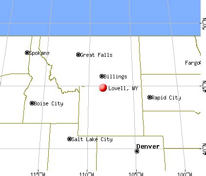 Map Of Lovell Wyoming - Tour Map