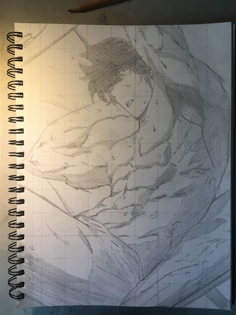 Sung Jin-Woo Drawing: Did a Solo Leveling drawing in my anime sketchbook. Took 3 hours : r ...