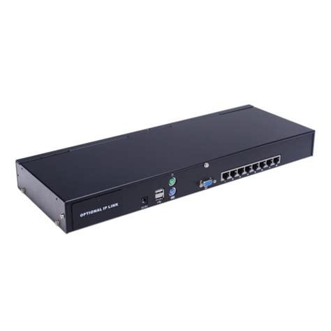 8Ports KVM Switch with LAN Connection – Gold Touch