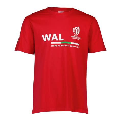 Rugby World Cup 2023 Wales Supporter T-shirt - Red - $35.55 Teamzo.com