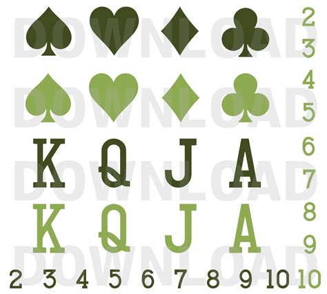 Playing Cards SVG - Etsy