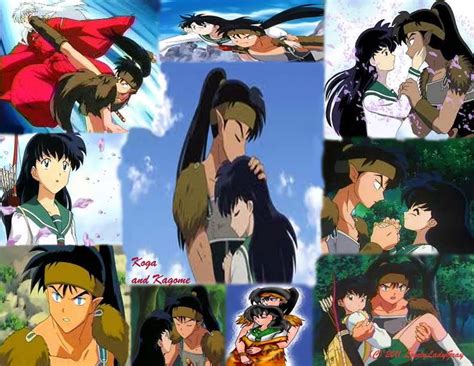 Koga and Kagome Collage by LovelyLadyGray on DeviantArt