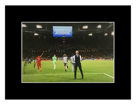 Signed Gareth Southgate Photo Display - World Cup 2018