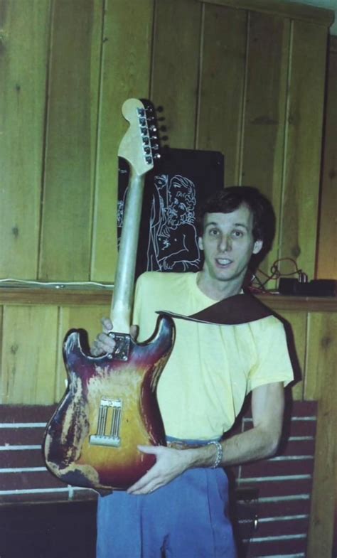 Adrian Belew, 1977 . Pictured with his then-new Stratocaster guitar he ...