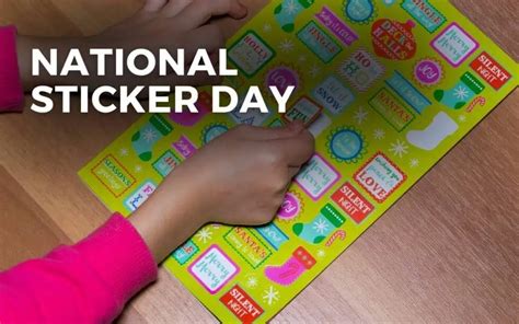 NATIONAL STICKER DAY - January 13, 2025 - Angie Gensler