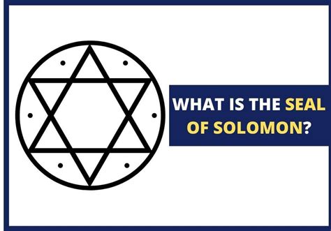 Seal of Solomon | Seal of solomon, Jewish beliefs, Solomon