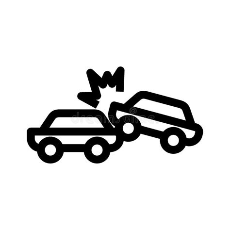 Car Accident Icon or Logo Isolated Sign Symbol Vector Illustration ...