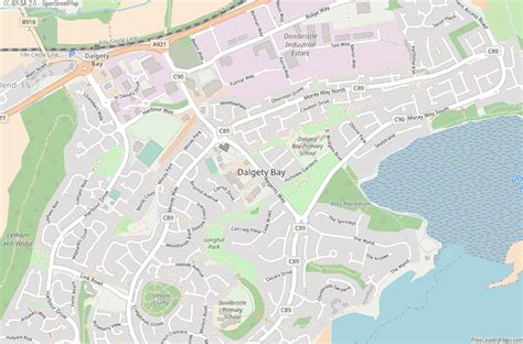 Dalgety Bay Map Great Britain Latitude & Longitude: Free Scotland Maps