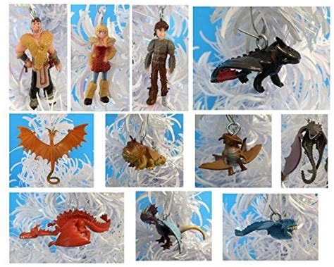 How to Train Your Dragon 2 Christmas Ornaments Featuring Hiccup, Astrid, Toothless, Eret ...