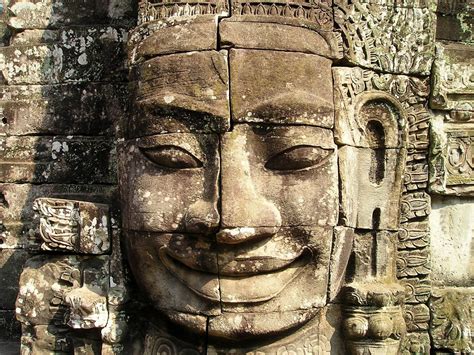 Free Images : rock, monument, statue, asia, sculpture, art, ruins, cambodia, monolith, angkor ...