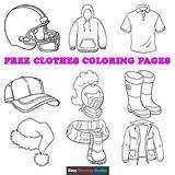 Clothing Coloring Pages sketch template