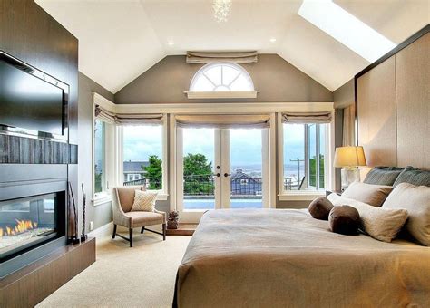 Luxury Master Bedrooms with Fireplaces - Designing Idea