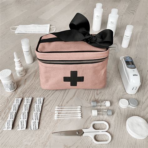 Meds and First Aid Storage Box, Pink/Blush in 2023 | First aid kit box, First aid, Chic case
