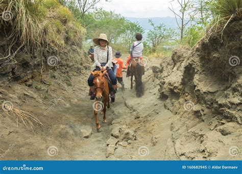 Tagaytay, Philippines - April, 6, 2017: Tourists Riding Horses on ...