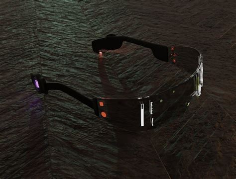 Futuristic Glasses 3D model | CGTrader