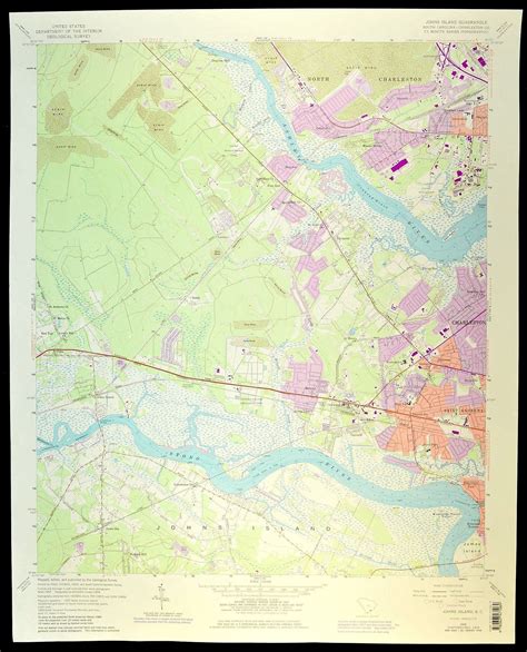 North Charleston Map of Charleston Air Force Base South | Etsy | Charleston map, South carolina ...